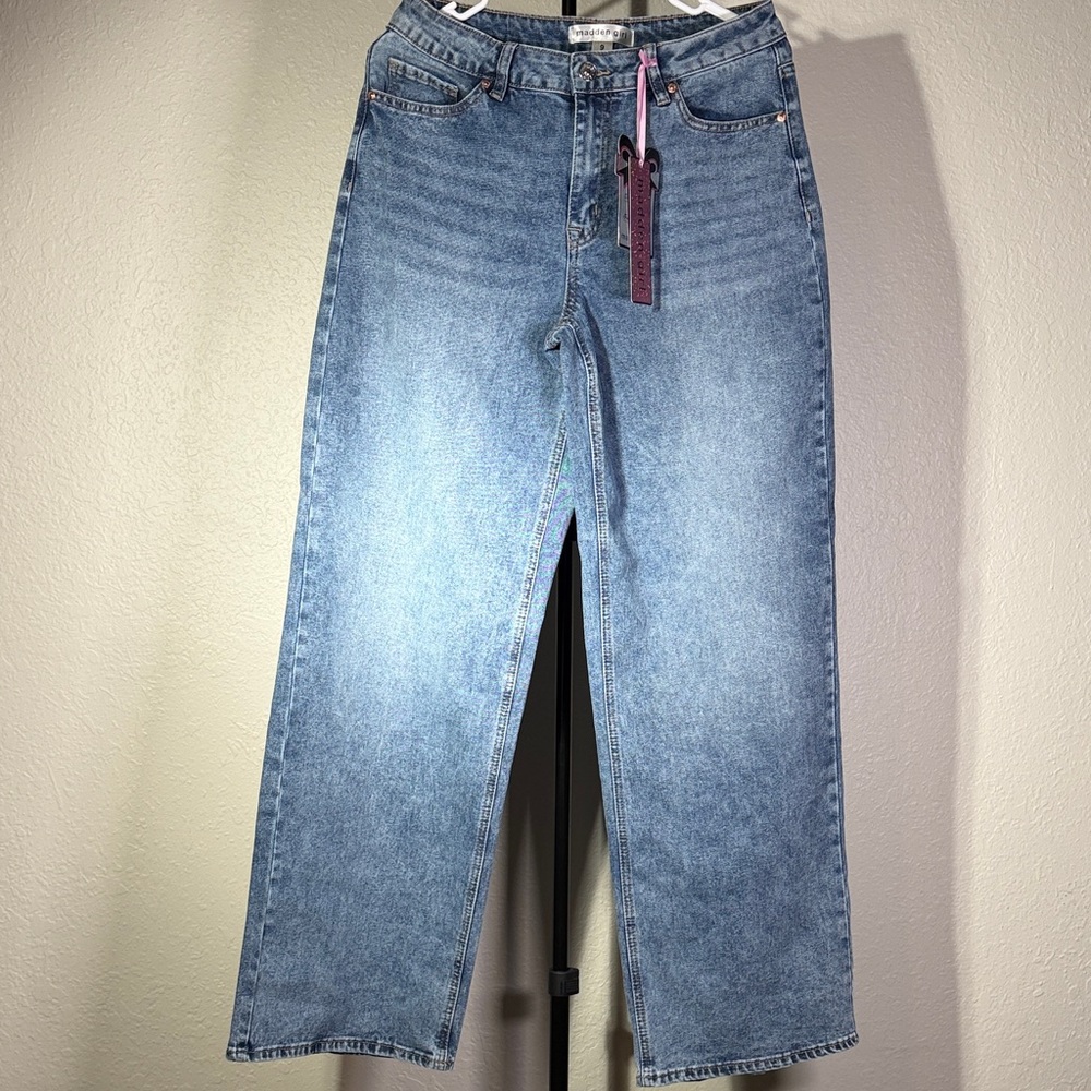 Madden Girl Light Blue Straight Leg Jeans